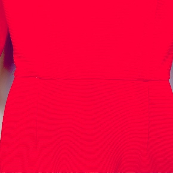Boden Ribbed Zoe Ponte Dress Red Pepper size 6R - Picture 8 of 13